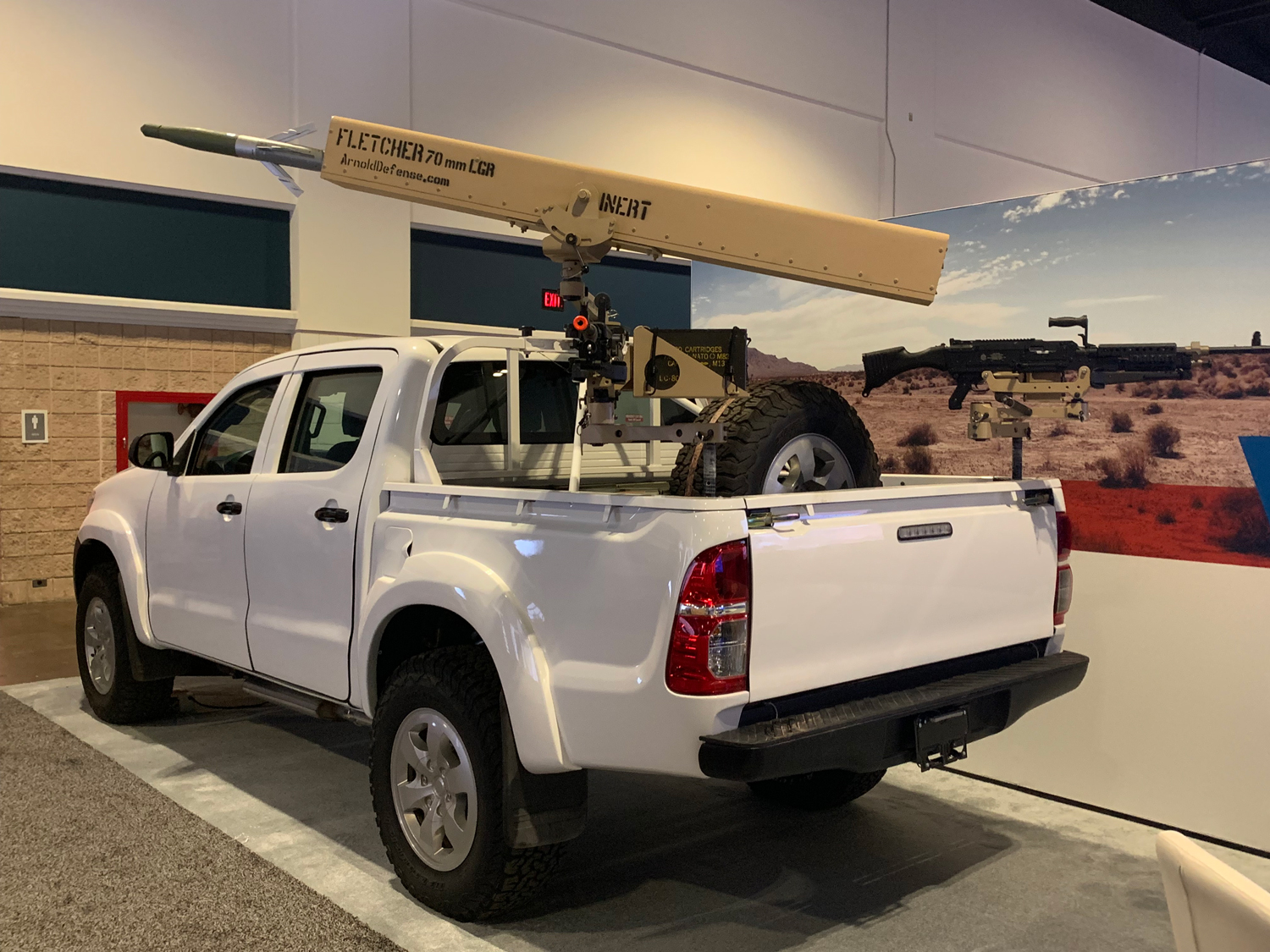 Arnold Defense™ Fletcher™ Rocket Launcher On Display At Sofic 2019 With Navistar Defense